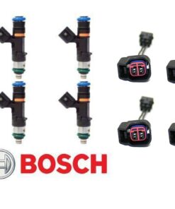 Genuine Bosch 0280158117 550cc Fuel Injectors for: MINI COOPER S R52 R53 2003-2007 (4) + ADAPTORS