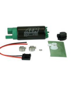 AEM E85 E100 M100 340LPH High Flow In-Tank Fuel Pump (Offset Inlet) & Universal Installation Kit #50-1200