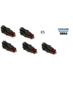 GENUINE Siemens Deka V 875CC 80lb High Impedence Fuel Injectors SHORT Style # FI114700 # A2C32624700 (Set of 5)