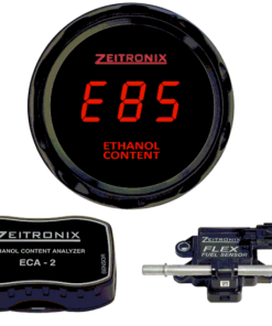 zeitronix ethanol e% content analyzer eca-2 kit with flex fuel sensor (red)