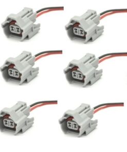 DENSO Fuel Injector Connector Plug Clip with Pigtail Wiring - Bosch 0280 157 012 X6