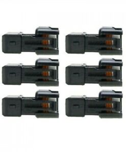 EV6 USCAR Female to EV1 Male Fuel Injector Wireless Connector Adapter (6)