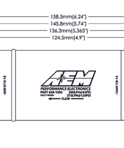 aem 400lph inline high flow fuel pump  # 50-1005