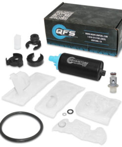 QFS Fuel Pump w/ Fuel Pressure Regulator, Tank Seal, Strainer for Suzuki Motorcycle / Scooter - EFI In-Tank OEM Replacement, HFP-397-URT