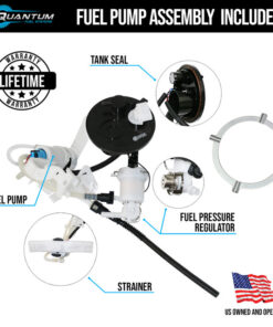 qfs fuel pump assembly for harley-davidson motorcycle / scooter - efi in-tank oem replacement, hfp-a244