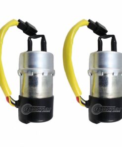 Quantum Dual Frame Mounted Electric Fuel Pumps Kawasaki Ninja ZZR1200 (ZX1200) 2002-2005, Replaces 49040-1079 (10mm In/outlets) (2 x Pumps)