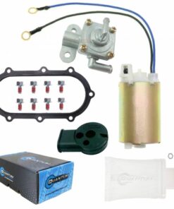 Suzuki GSX-R600 SRAD Fuel Pump, Tank Seal, Petcock, Grommet, Set Screws, & Strainer 1997-2000, Replaces 15100-34E00, 15100-33E00