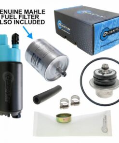 Quantum EFI Fuel Pump w/ Pressure Regulator & Fuel Filter & Tank Seal for BMW R1150R EFI 2000-2006, Replaces 16142350641