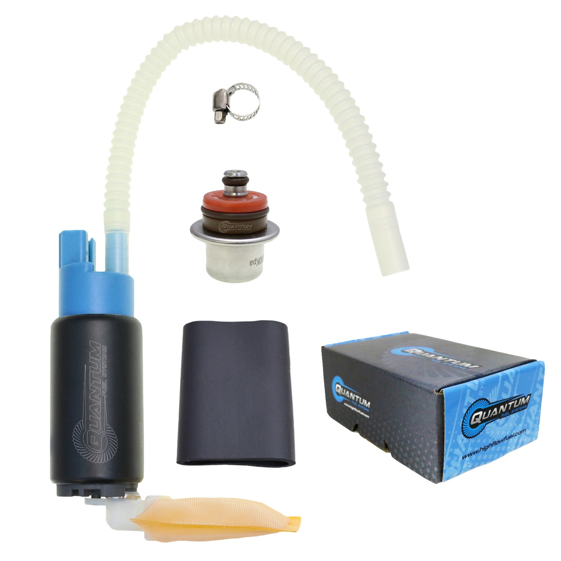 QFS OEM Replacement In-Tank EFI Fuel Pump w/ Regulator, Strainer for Harley-Davidson FLHT Touring Electra Glide Standard EFI 2007, Replaces 62897-01B