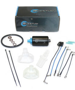 quantum efi outboard fuel pump + oem replacement strainer/filter for suzuki df100 / df100a efi 2011-2020, replaces 15200-92j00