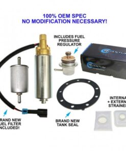 quantum direct replacement fuel pump kit w/ tank seal, pressure regulator & filter for seadoo 3d 947 di efi 2006-2007, replaces 275500655