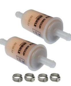TWIN KIT Genuine Mahle KL97 EFI Fuel Filter For KTM 81207088011 8120709000 81207090100 + PEX CLAMPS (2 x Filters, 4 x Clamps)