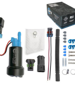 quantum 525lph e85 compatible intank fuel pump with strainer and flex hose,  replaces tia f90000285 hellcat