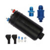 quantum 380lph inline external fuel pump , -6an inlet / -8an outlet (with check valve) qfs-606ft / 50-1005