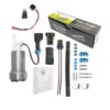 tia automotive walbro f90000274 fuel pump 450lph high pressure (universal e85) & installation kit & hard wire kit