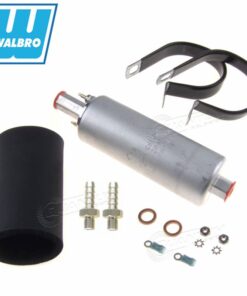 genuine walbro/ti automotive gsl392 255lph universal external inline fuel pump with installation kit