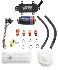 deatschwerks dw810 810lph in-tank brushless fuel pump w/ 9-1002 install kit + c105 dual speed controller