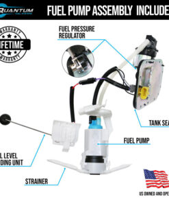 qfs oem replacement fuel pump assembly for 2008-2010 harley davidson motorcycle #75284-08a