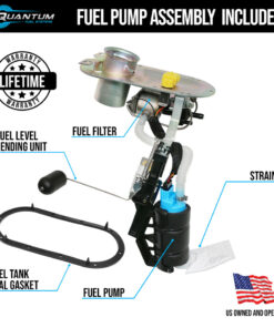 qfs oem replacement in-tank efi fuel pump assembly for 2020-2023 harley davidson flhtci flhtcui #75126-06a