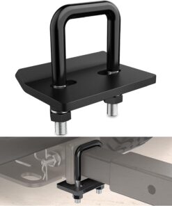 Nilight Trailer Hitch Tightener for 2 inch/5cm Trailers Hitches Anti Rattle Heavy Duty Steel with Rubber Anti-Rust Triple Protective Matte Black HILUX / WILDTRAK / RANGER / ISUZU / LAND CRUISER / TRAILER / TOW BAR