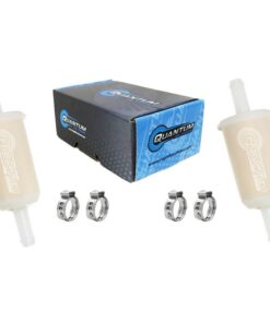 Quantum HFP-F97 Fuel Filter (2) (Replaces MAHLE KL97) + PEX CLAMPS (4)