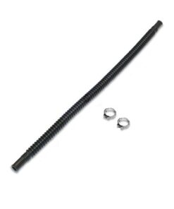 FP Convoluted Fuel Flex Hose - Ends - ID 6mm & ID 6mm / Length 105mm + 2x Pex Clamps