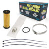 quantum fuel filter kit w/ strainer, o-ring & clamp for harley-davidson xl883n iron 883 efi 2009-2020, replaces 75305-07a