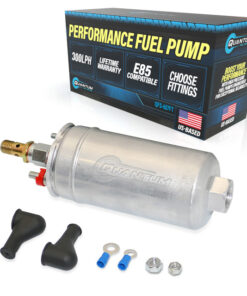 300lph universal external inline fuel pump , qfs-607ft high flow fuel