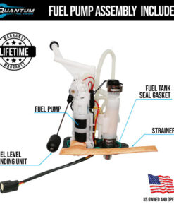 qfs oem replacement fuel pump assembly for harley davidson motorcycle #61200042